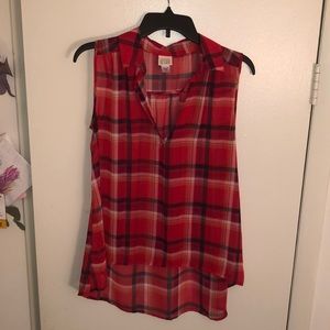 *Sold* Plaid blouse with buttons